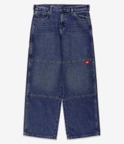 Dickies Double Knee Loose Straight Jeans (mid blue fade wash)