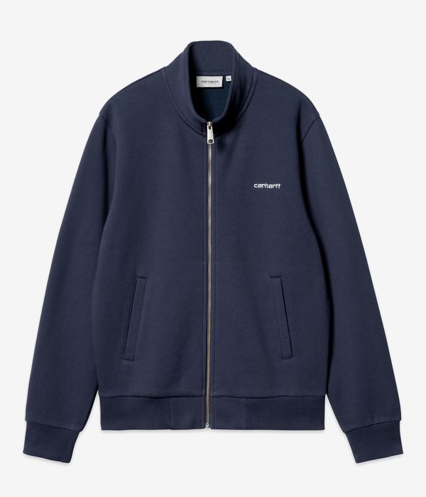 Carhartt WIP Script Embroidery Veste (air force blue white)