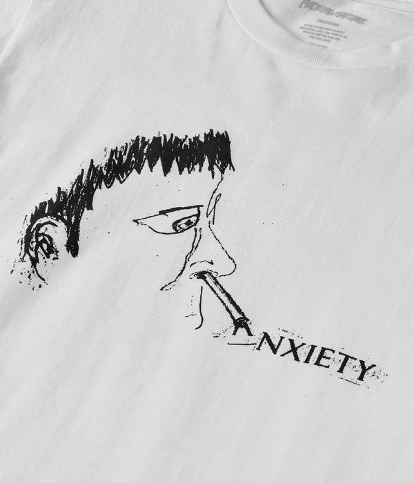 Fucking Awesome Anxiety T-Shirt (white)