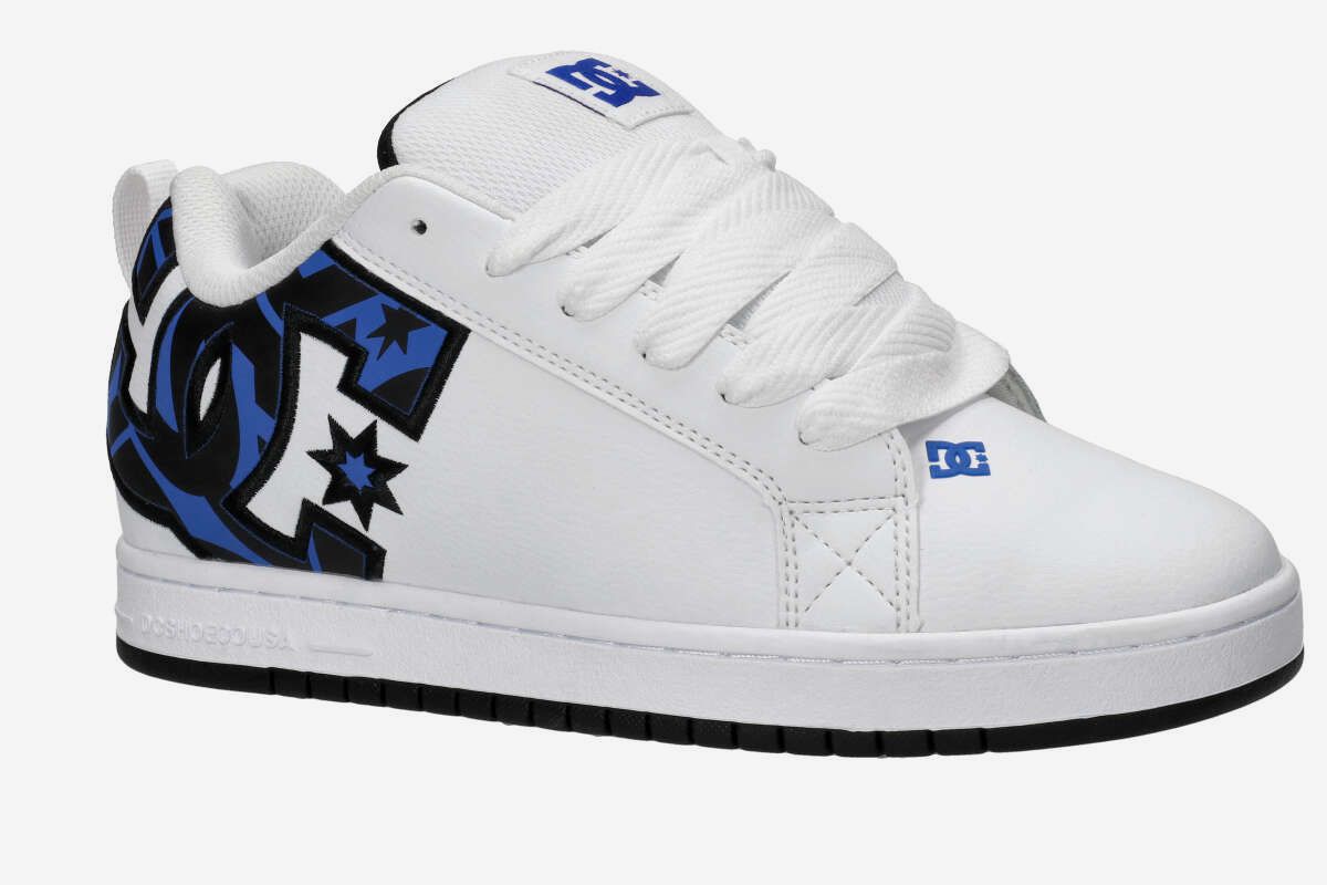 DC Court Graffik Shoes (white grey blue)