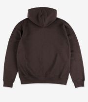 skatedeluxe Square Organic sweat à capuche (dark brown)