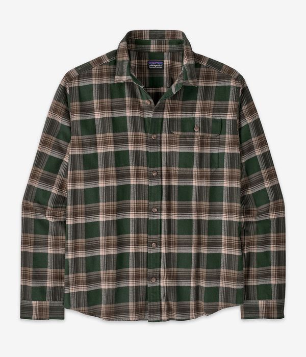 Patagonia LW Fjord Flannel Hemd (cozy cabin treeline green)
