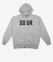SOUR SOLUTION Army Zip-Hoodie (grey melange)