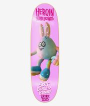 Heroin Skateboards Soft Boiled Bunny Symmetrical 9.125" Planche de skateboard (multi)