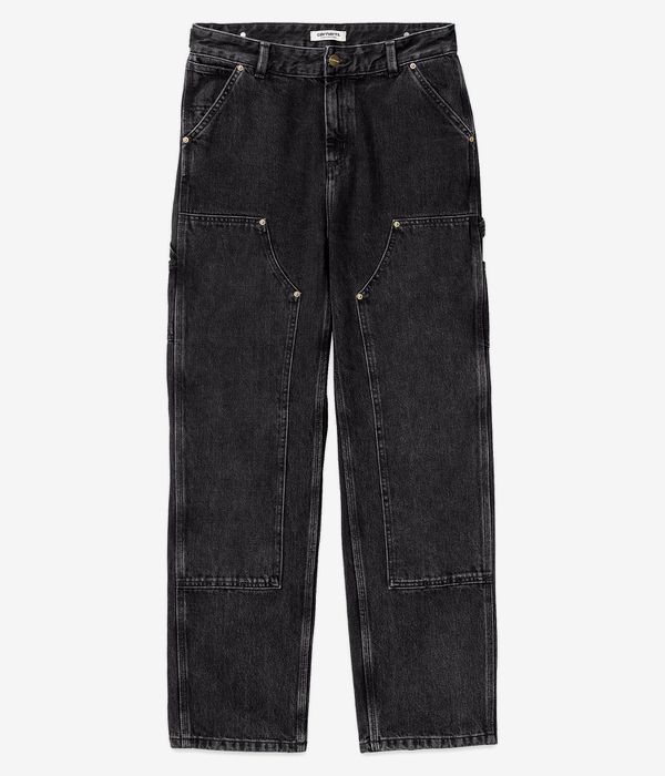 Carhartt WIP W' Nashua Doube Knee Smith Jeans women (black stone washed)