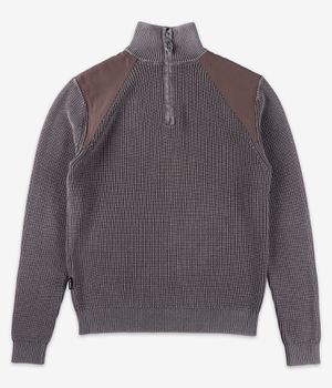HAN KJØBENHAVN Half Zip Sweatshirt (dusty brown)