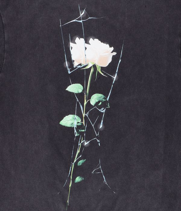 April Cracked Rose T-Shirty (vintage black)