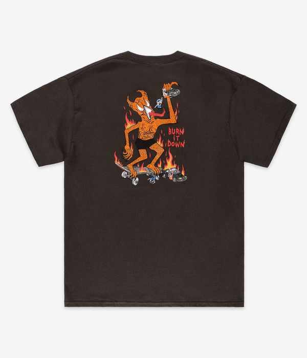 Thrasher Burn It Down T-shirt (dark chocolate)
