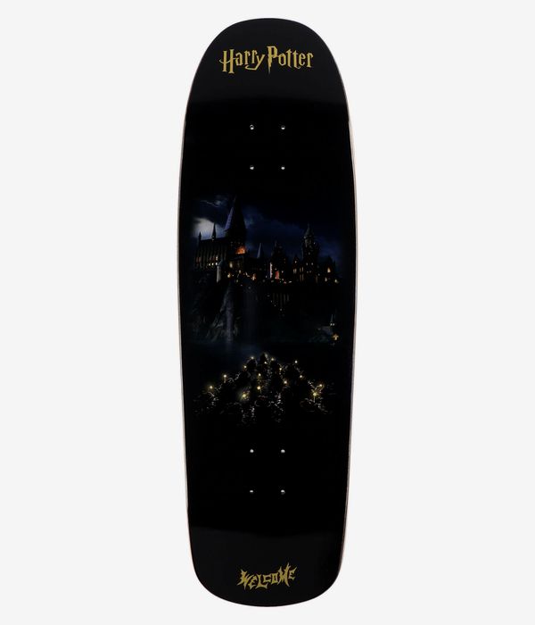 Welcome x Harry Potter Arrival 9.5" Skateboard Deck (black gold foil)