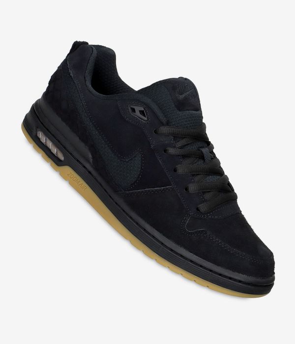 Nike SB Paul Rodriguez Zoom Air Low Chaussure (black black black gum light brow)