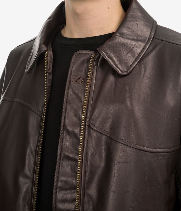 Dime Debossed Wavy Jacke (brown)