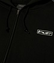 HUF Stretch Zip-Hoodie (black)