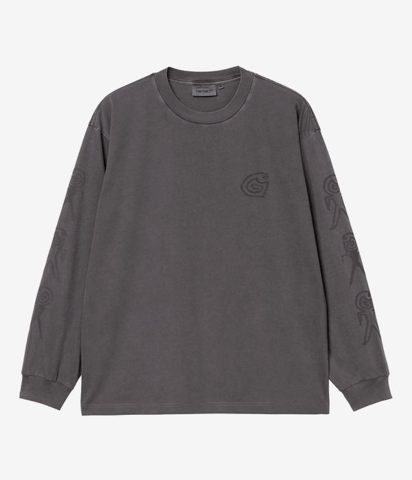 Carhartt WIP Terrestrial Organic Longues Manches (black graphite pigment garment d)