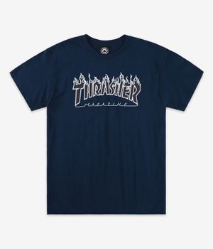 Thrasher Flame T-shirt (navy black)