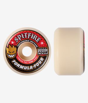 Spitfire Formula Four Conical Full Wheels (natural red) 58mm 101A 4 Pack