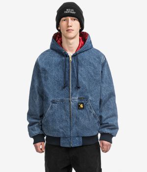 Carhartt WIP 50 Years Anniversary OG Active Denim Jacke reversible (blue usa red stone bleached)