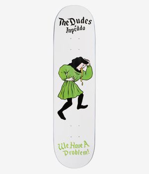 Inpeddo x The Dudes Problem 8.5" Skateboard Deck (white)