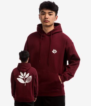 Magenta Classic Plant Bluzy z Kapturem (burgundy)