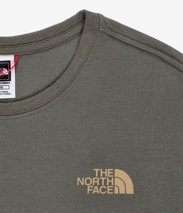 The North Face Redbox Celebration T Shirt new taupe green khaki stone