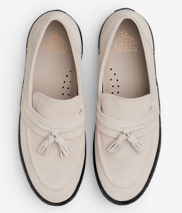 Last Resort AB VM005 Loafer Suede Shoes (cream black)