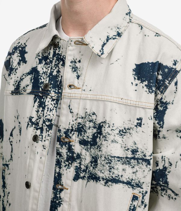 Wasted Paris Bleached Trucker Jacke (acid washed blue)