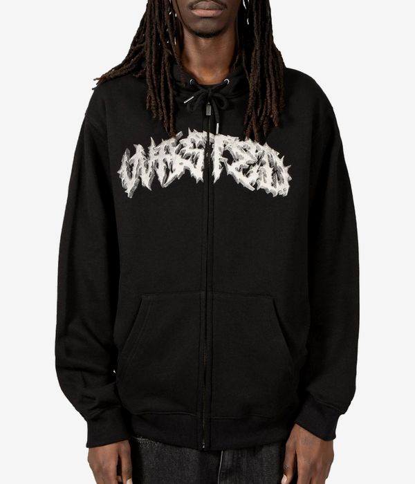 Wasted Paris Undead Zip-Sweatshirt avec capuchon (black)