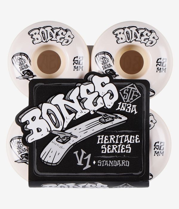 Bones STF Heritage Boneless V1 Rouedas (white) 52mm 103A Pack de 4