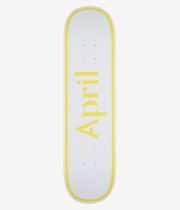 April OG Logo Twin 8.25" Planche de skateboard (yellow white)
