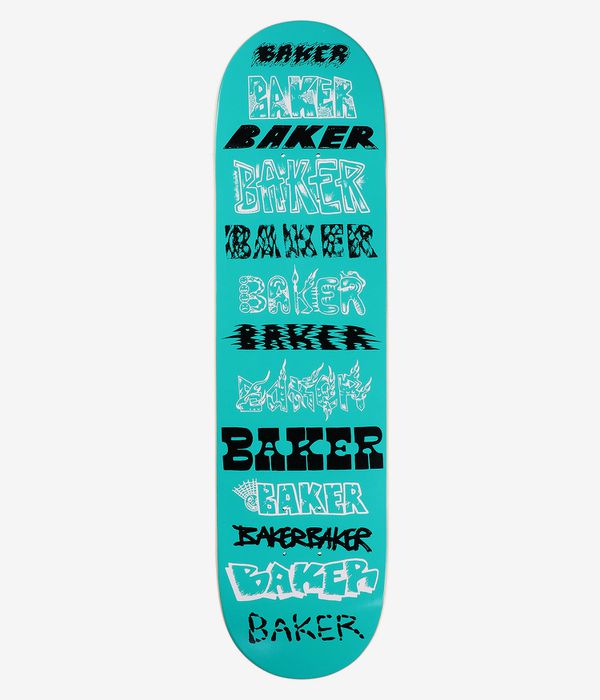 Baker Figgy Script 8.125" Planche de skateboard (teal)