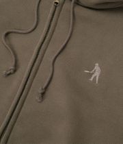 Passport Solid Workers Zip-Sweatshirt avec capuchon (khaki)
