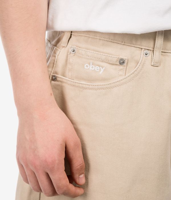 Obey Bigwig Denim Shorts (pelican faded wash)