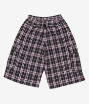 Yardsale Shoreline Plaid Pantaloncini (black pink)