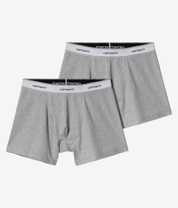 Carhartt WIP Cotton Boxershorts (grey heather) 2er Pack