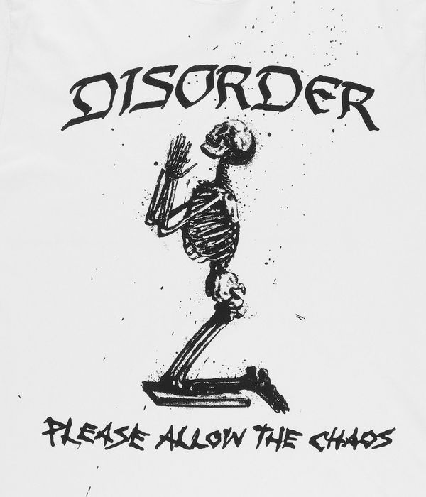 Disorder Skateboards Allow The Chaos Camiseta (vintage white)