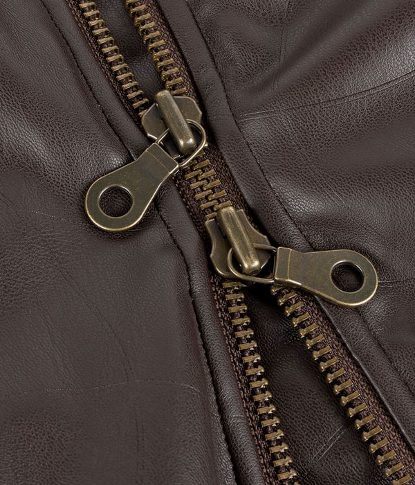 Dime Debossed Wavy Jacket (brown)