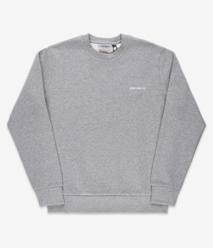 Carhartt WIP Script Embroidery Sweatshirt (grey heather white)