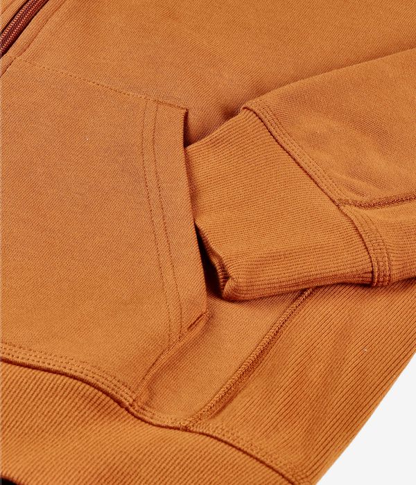 Carhartt WIP American Script Zip-Sweatshirt avec capuchon (sienna)