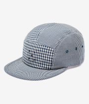 Pop Trading Company Gingham 5 Panel Casquette (navy white)