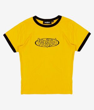 Wasted Paris Ringer Negative T-Shirt women (golden yellow black)