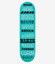 Baker Figgy Script 8.125" Planche de skateboard (teal)