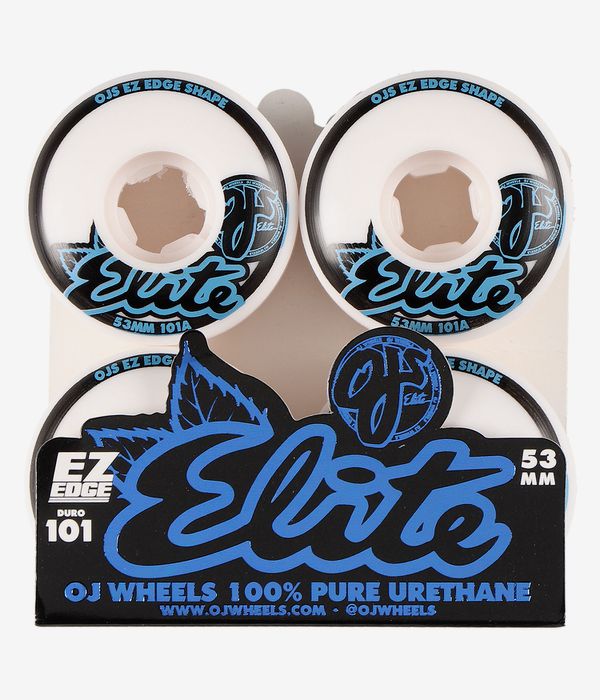 OJ Elite EZ Edge II Wheels (white) 53mm 101A 4 Pack