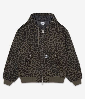 Obey Studded Jacke (dark leopard)