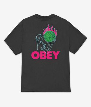 Obey World In Flames T-Shirt (vintage black)