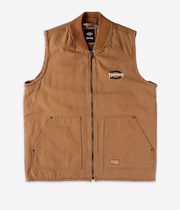 Dickies x Thrasher Logo Chaleco (brown duck)