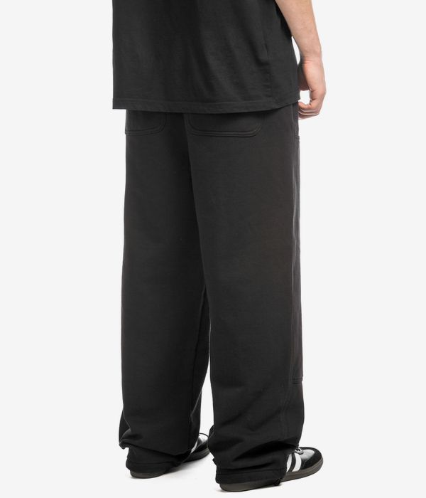 Carhartt WIP Double Knee Sweat Pant Hose (black stone washed)