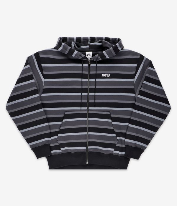 Nike SB Stripes Felpa Hoodie con zip (cool grey anthracite)