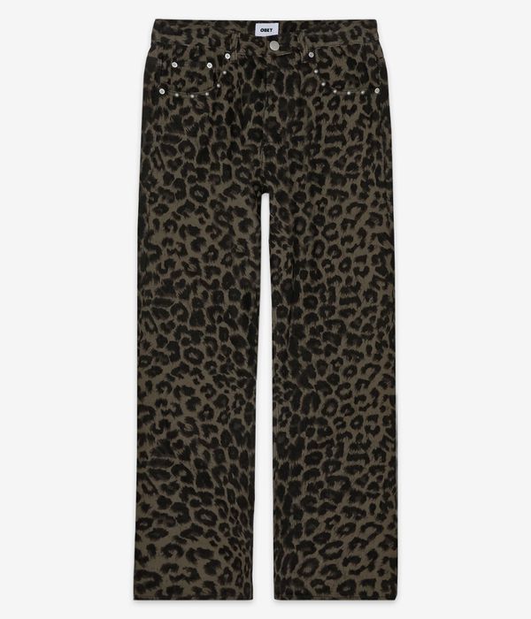 Obey Studded Boxcar Jeans (dark leopard)