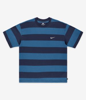 Nike SB Striped T-Shirt (midnight navy industrial blue)