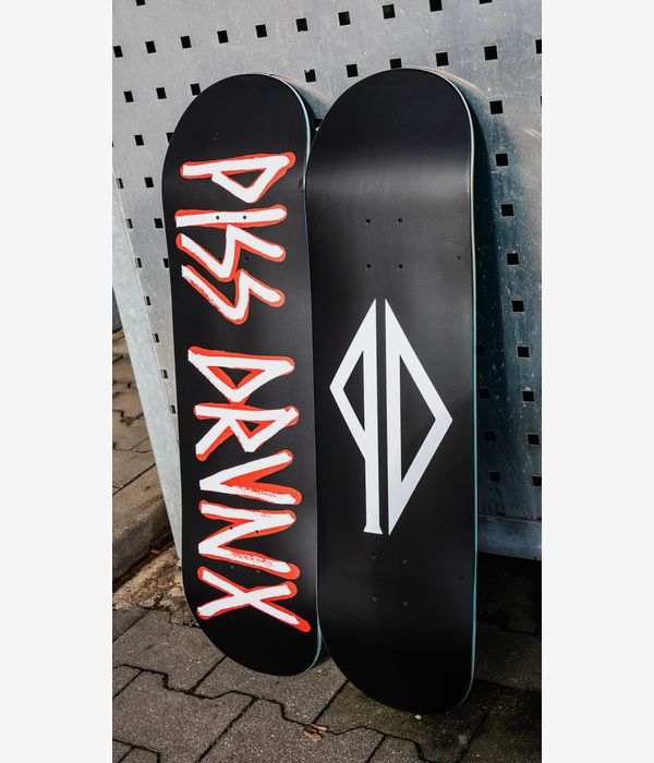 Pissdrunx Original Logo 8.25" Skateboard Deck (black)