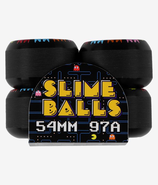Santa Cruz Pac-Man Vomit Mini Wheels (black) 54mm 97A 4 Pack